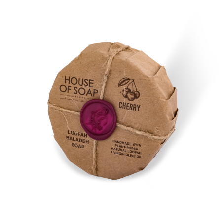 Cherry Loofah Baladi Soap 300g