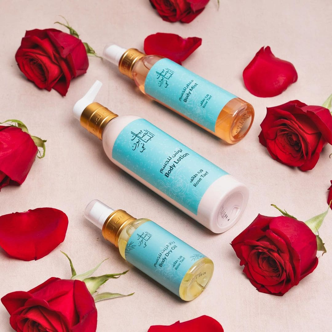 Rose Taif Scented Dry Oil 80ml - Image 3